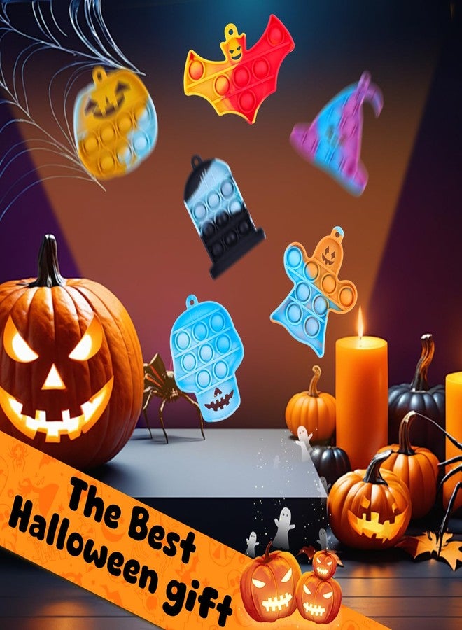 JDSTY Halloween Party Favors for Kids, 24 Pack Halloween Fidget Sensory Pop Toys for Halloween Goodie Bag Stuffers with Keychain for Kids Boys Girls for Halloween Treat Bags Gifts Stress Relief - Image 5